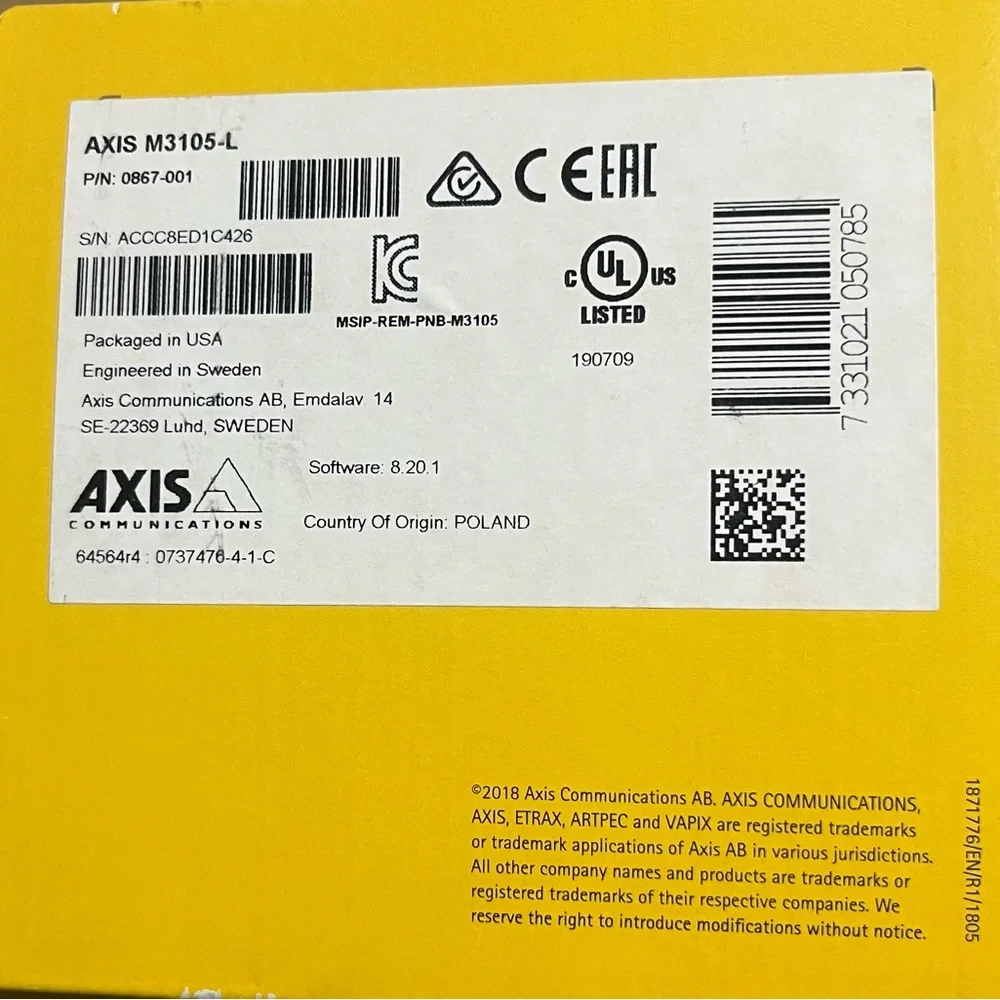 AXIS Communications M31 Network Camera Series